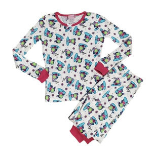 NWOT Imagine Kids Girl's 2 PC Waffle Knit Froggy Pajamas 12
